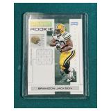 2007 Brandon Jackson Rookie Jersey Patch Card #4/2