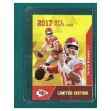 Patrick Mahomes 2017 Rookie Gems Gold Rookie Card
