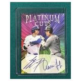 Aaron Judge Shohei Ohtani Platinum Cuts Printed Au