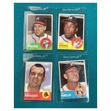 1963 Milwaukee Braves 4 Card Lot