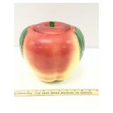 1940's Hull Pottery Ceramic Blushing Apple Cookie
