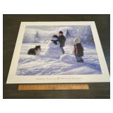 Robert Duncan 'Winter Friends' Children Snowman Pr