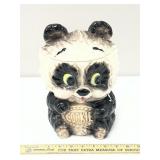 Unbranded 1960's Panda Bear Ceramic Cookie Jar