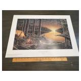 Ervin Molnar 'Evening By The Lake' Signed Numbered