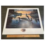 Derk Hansen 'Dawns Early Light' Loon Conservation