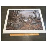 Scott Zoellick 'Autumn Mist' Ruffed Grouse Print