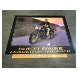 Brett Favre 'Leader Of The Pack' Motorcycle Poster