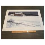 Richard Clifton 'Mill's Calm' Signed Numbered Wint