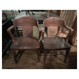 2 Wood Chairs