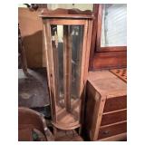 Curved Glass Curio Cabinet