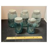 Blue Ball Mason Jars Lot