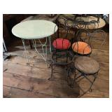 Ice Cream Parlor Table With 4 Chairs