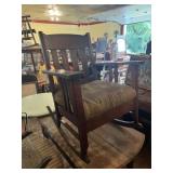 Wood Arm Rocking Chair