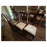 4 Wood Dining Chairs