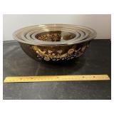 Black And Gold Nesting Bowl Set