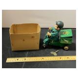 Vintage Postman Wind-Up Tricycle Toy