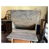 Primitive Wood Hog Feeder Trough