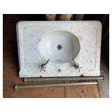 Vintage Wall Mount Sink With Front Legs