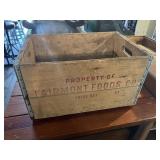 Fairmont Foods Wood Crate