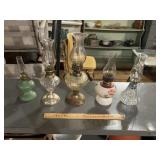 Assorted Oil Mini Lamps Lot