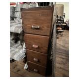 Small 4 Drawer Wood Chest