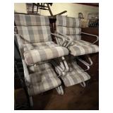 4 Outdoor Padded Patio Chairs