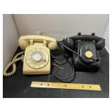 2 Rotary Dial Telephones