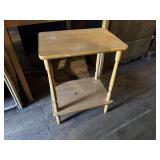 Small Square Wood End Table
