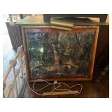 Framed Lighted Deer Wildlife Picture