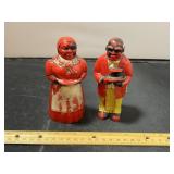 Vintage Black Americana Salt And Pepper Shakers