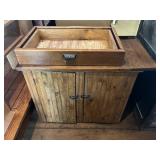 Primitive Wood Dry Sink