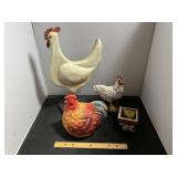 Chicken And Rooster Decor Lot