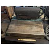Vintage Metal Mailbox & Wood Desk Top
