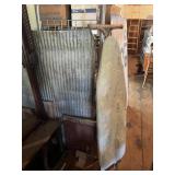 Corrugated Metal Panel & Ironing Board