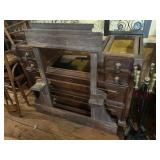 Victorian Vanity With Mirror