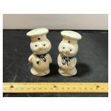 2 Chef Salt And Pepper Shakers