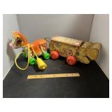 Vintage Wood Horse Pull Toy