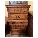2 Ornate Carved Bedside Stands