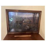 Signed Framed Deer Wildlife Print