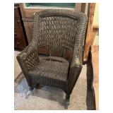 Wicker Rocking Arm Chair