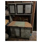 Primitive Painted Kitchen Cabinet
