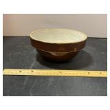 Brown And Cream Pottery Bowl