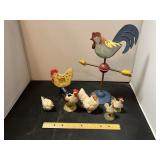 Chicken And Rooster Decor Lot