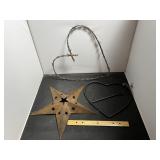 Metal Star And Heart Wall Decor