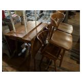 4 Wood Dining Chairs & Dining Table