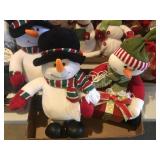 Plush Snowmen Decor Toys