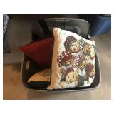 Tote of Holiday Pillows
