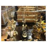 3 Pairs of Vintage Table Lamps & 2 Pairs of Shades