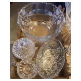 Lead Crystal Lot - Bowl, Dish, Etc