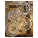Lead Crystal Lot - Dishes, Vase. Etc